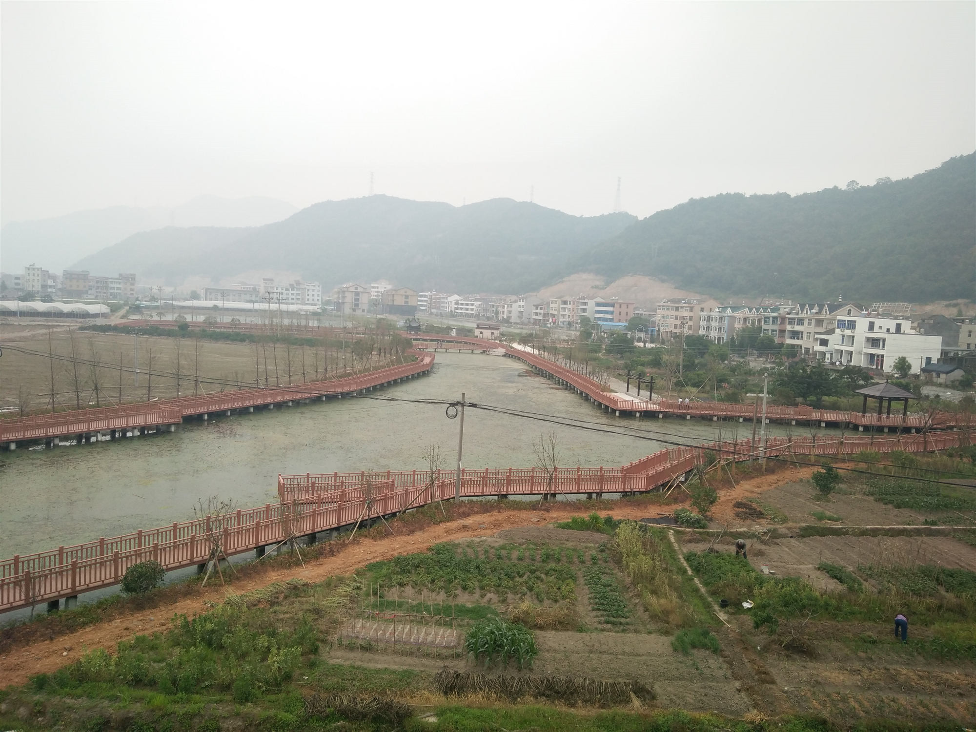 塑木地板欄桿
