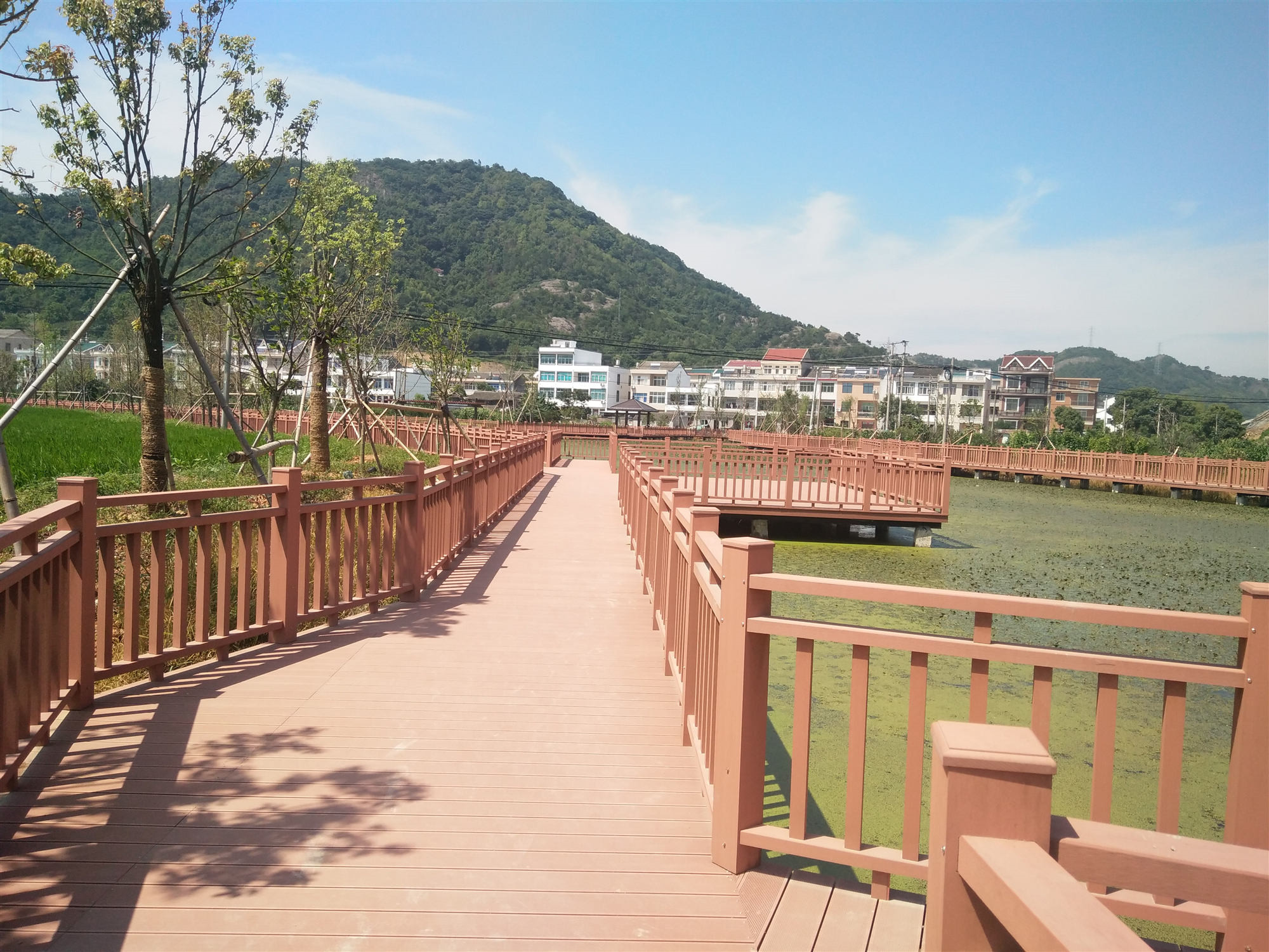 塑木地板欄桿